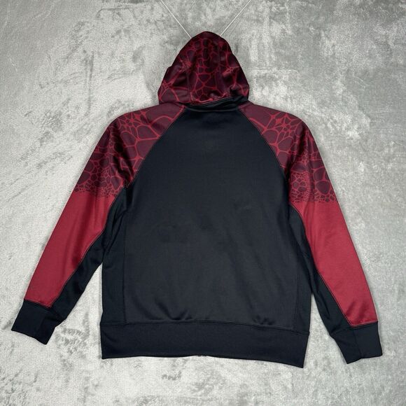 Nike Lebron James Shirt Boys Large Black Red Basketball Hoodie Sweatshirt Street - Picture 4 of 10